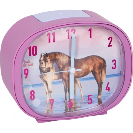 Réveil décoré de chevaux