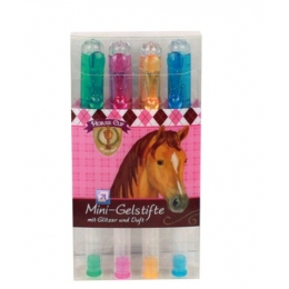 Set De 4 Stylos Gel Cheval