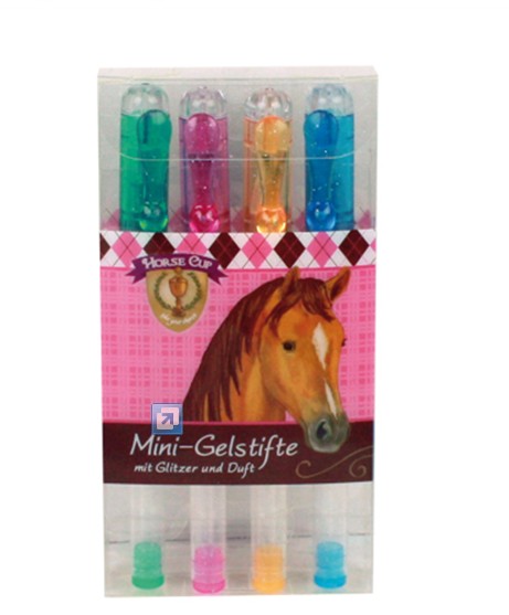 Set De 4 Stylos Gel Cheval