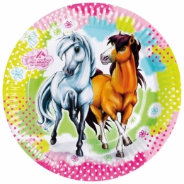 Assiettes Anniversaire Cheval Charming Horses