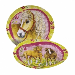 Assiettes Anniversaire Chevaux Charming Horses